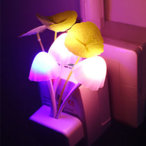 Smart Night led lamp Mushroom Shape Automatic Multi-Color Changing